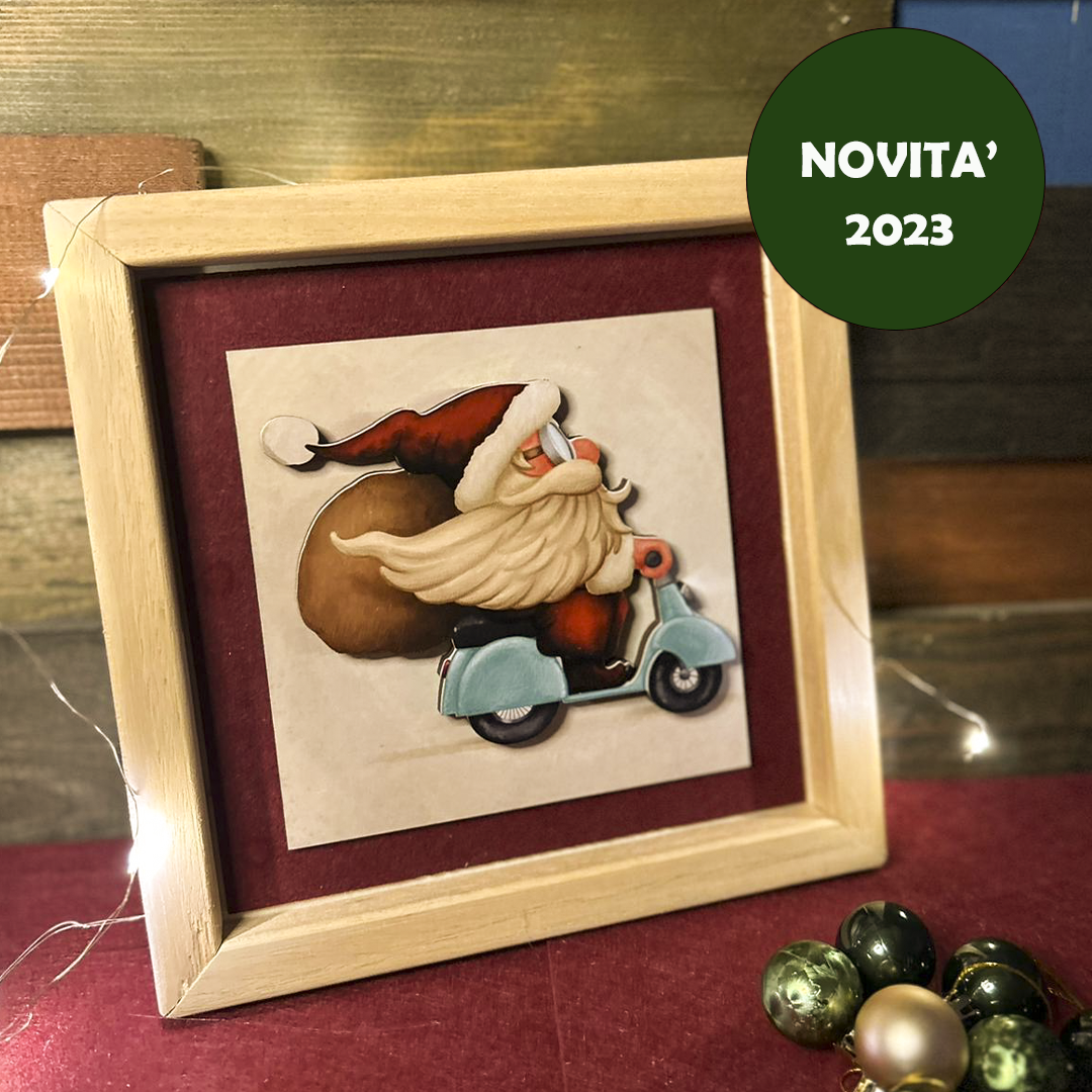 ElinorLab ™️ Quadretto Babbo Natale