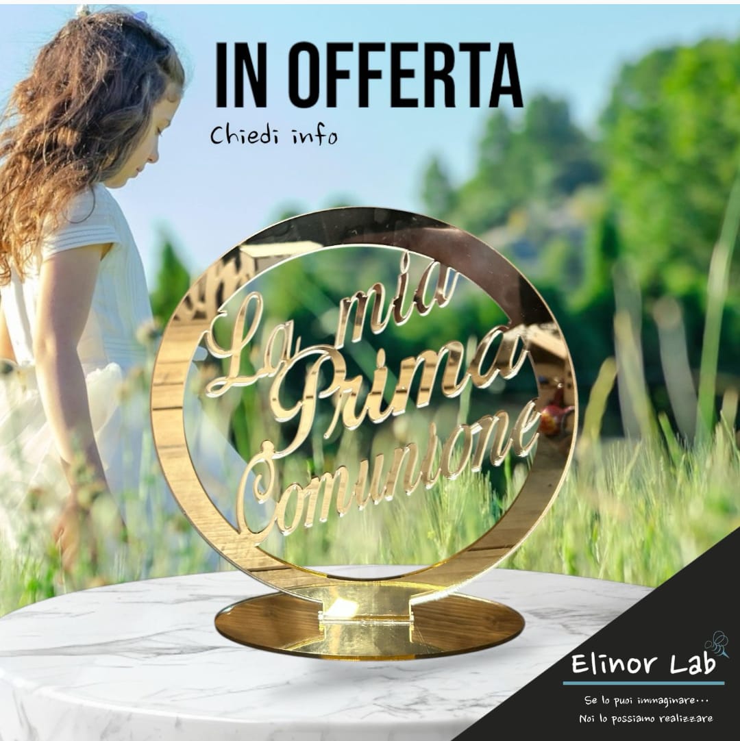 ElinorLab ™️ Centro Tavola - Scritta Tavolo delle bomboniere - in Plexiglas ORO