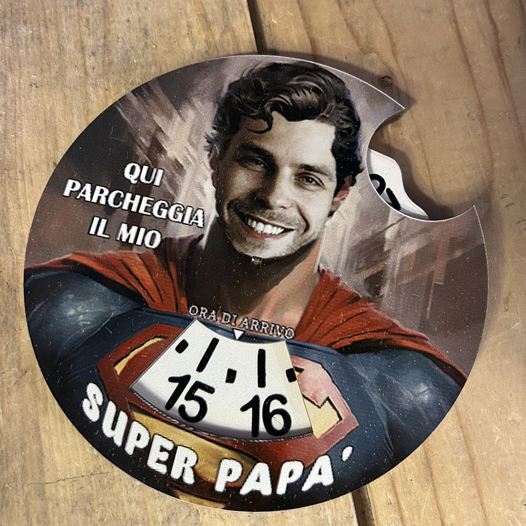 ElinorLab ™️ Disco orario SUPER PAPA'