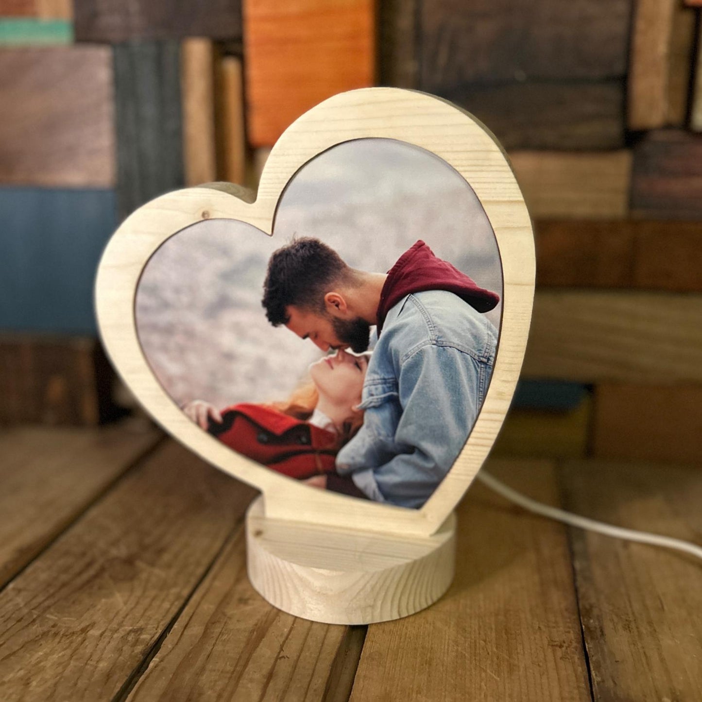 ElinorLab ™️ Lampada CUORE con base e dedica