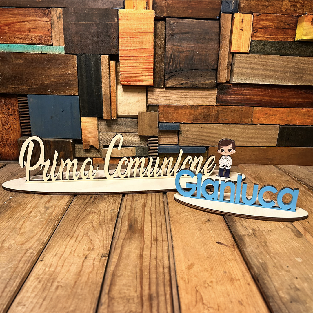 ElinorLab ™️ Scritta Prima Comunione con nome