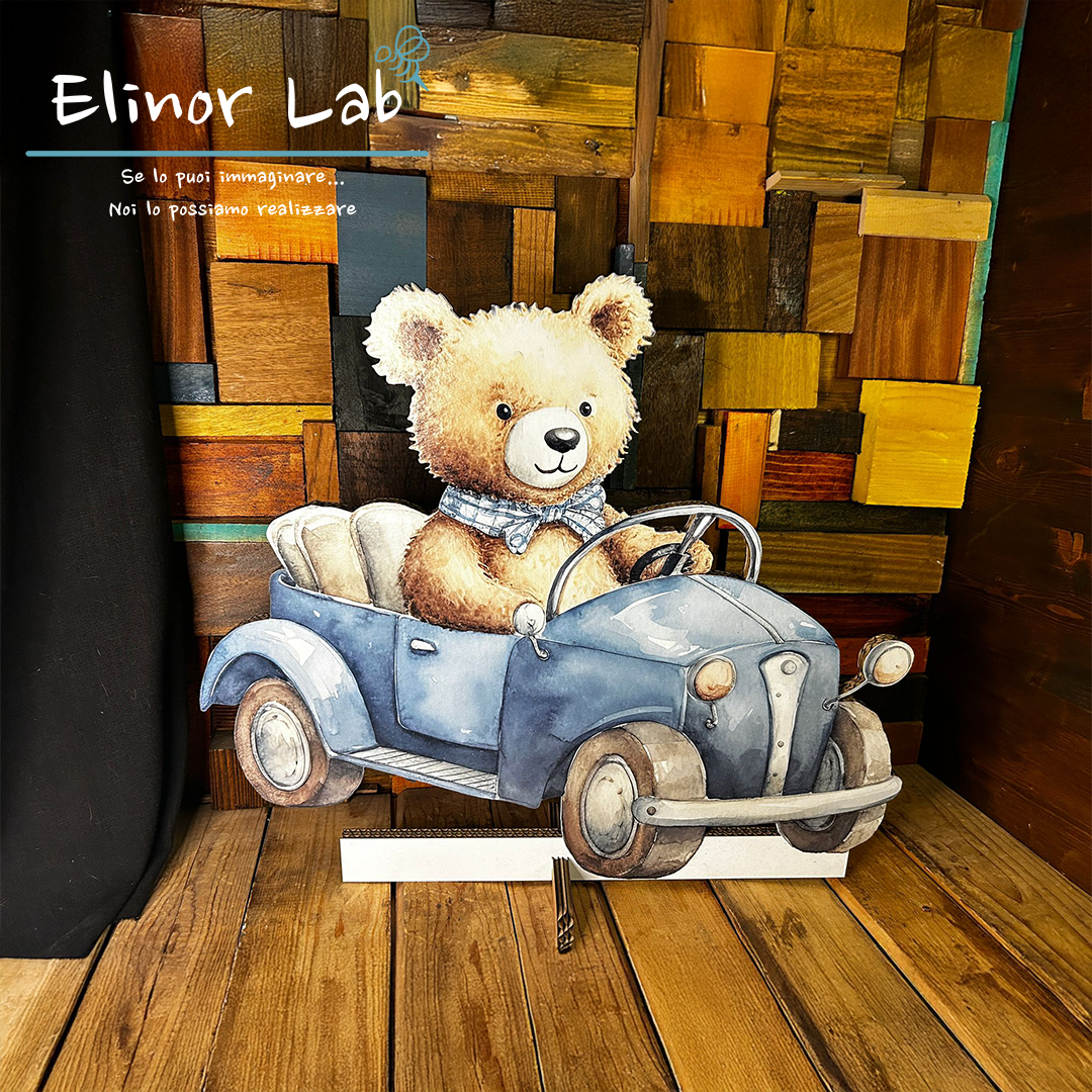 ElinorLab ™ORSETTO CON MACCHINA