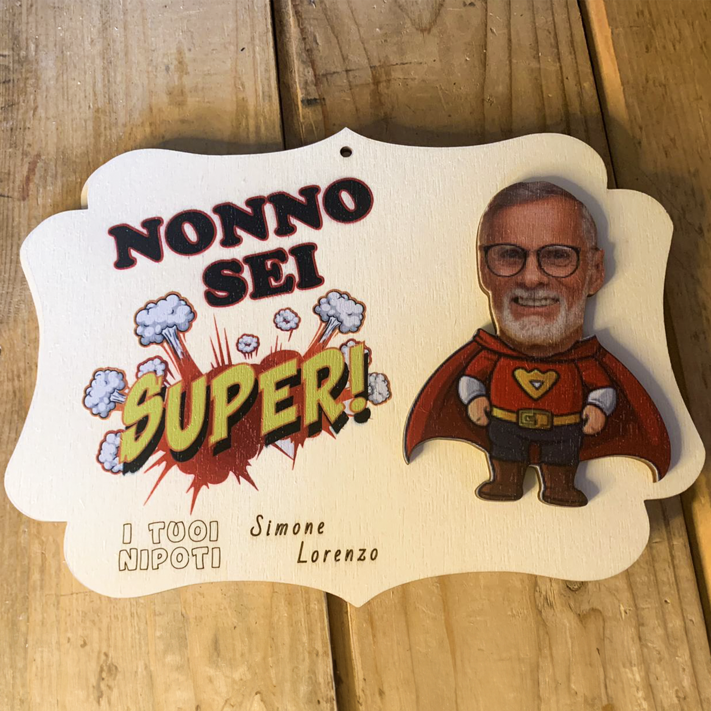 ElinorLab ™️ Targa del super Nonno