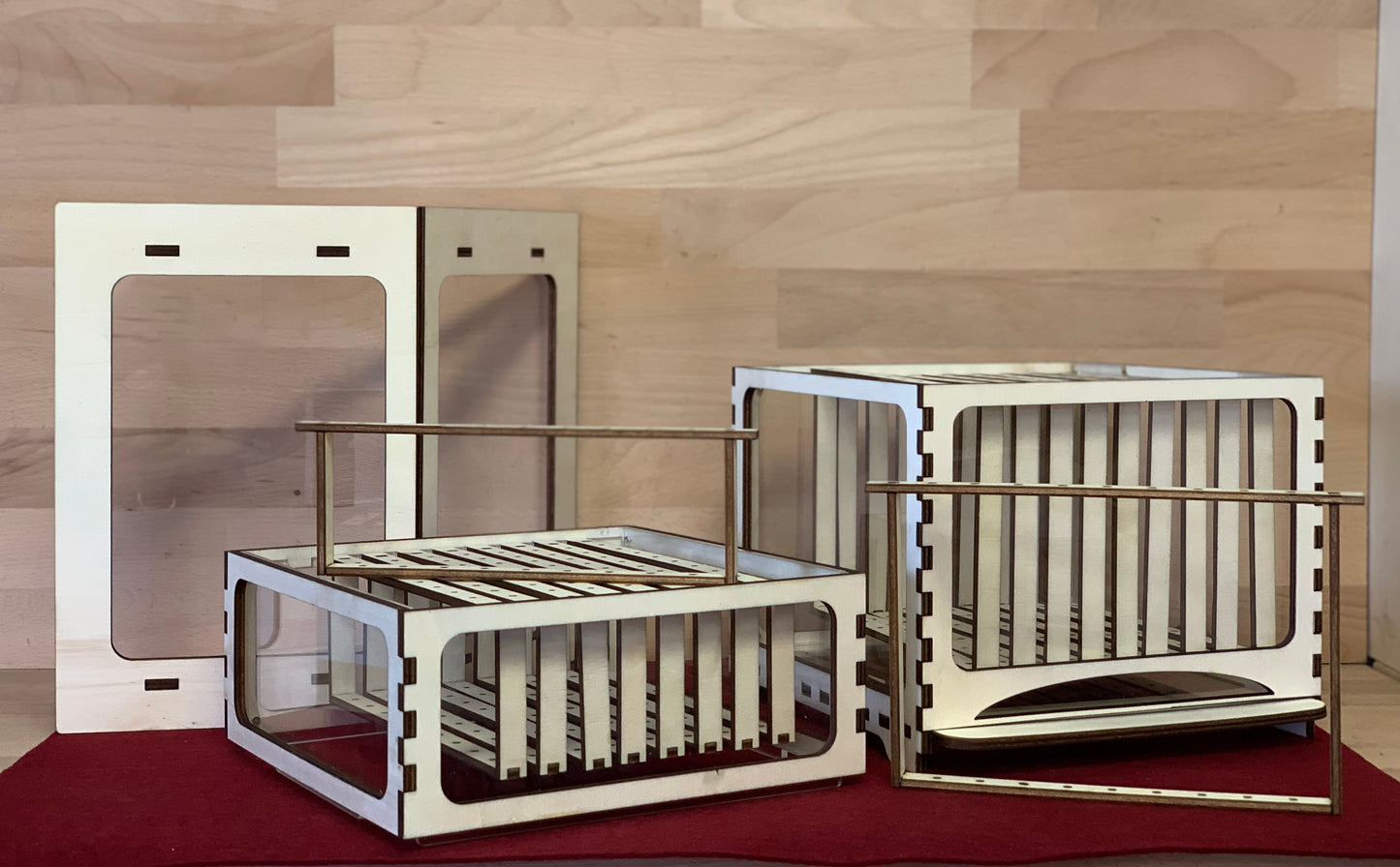 Elinorlab™ Arnia in Plexiglas e Legno per didattica (modello insegnante)