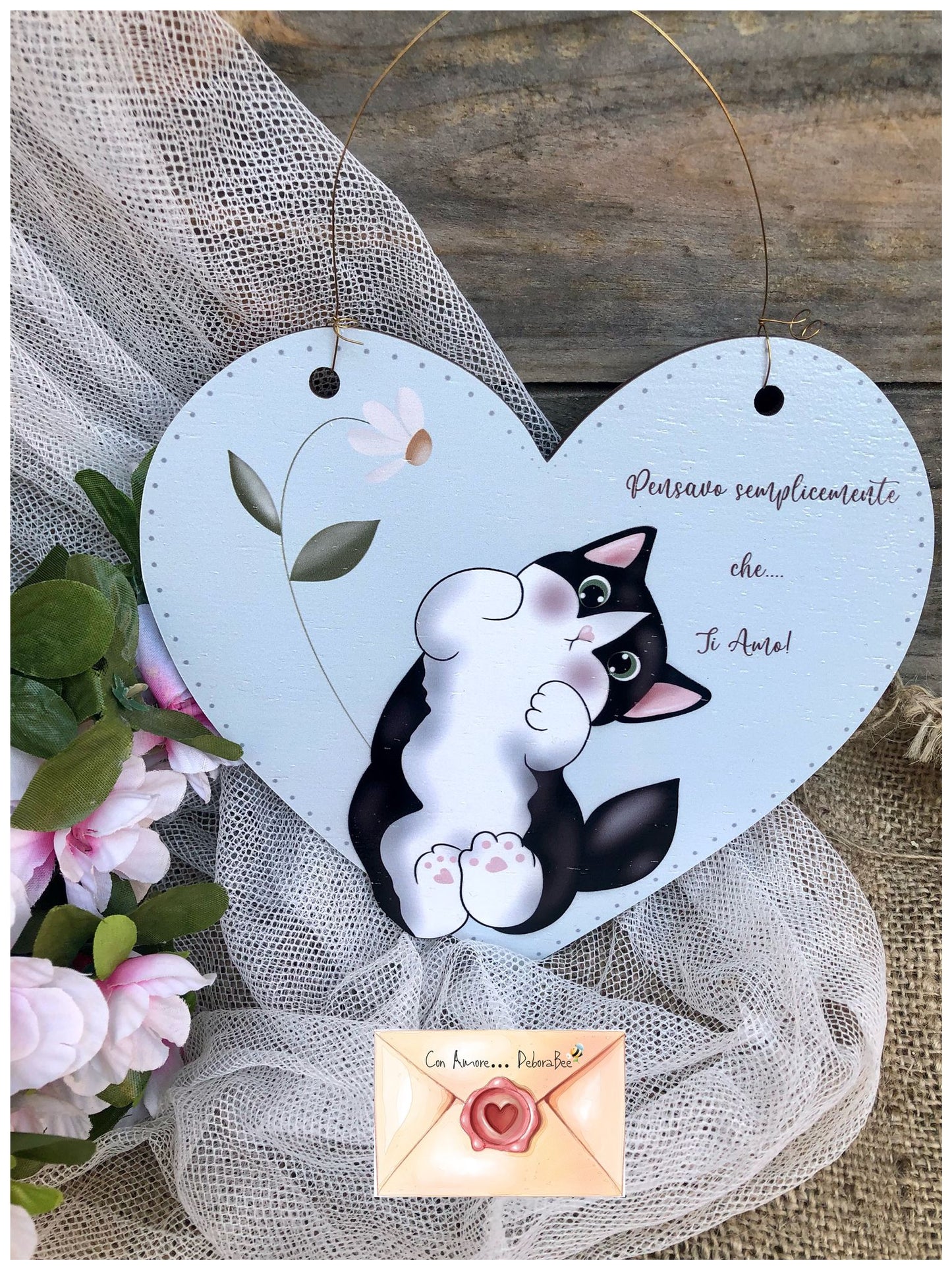 ElinorLab ™️ Cuori in legno profumati collezione Debora Bee