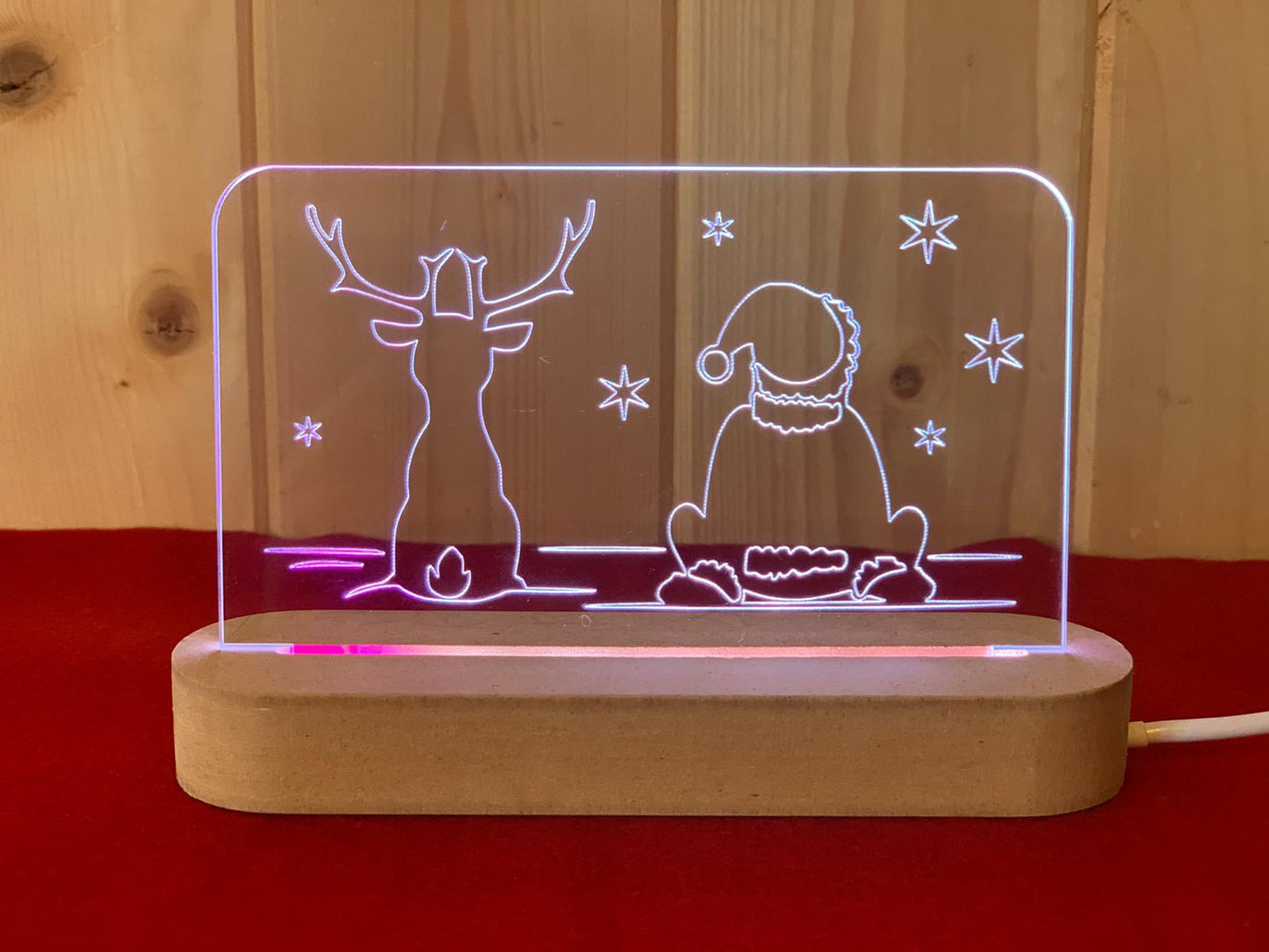 ElinorLab ™️ Lampada Babbo Natale e Renna