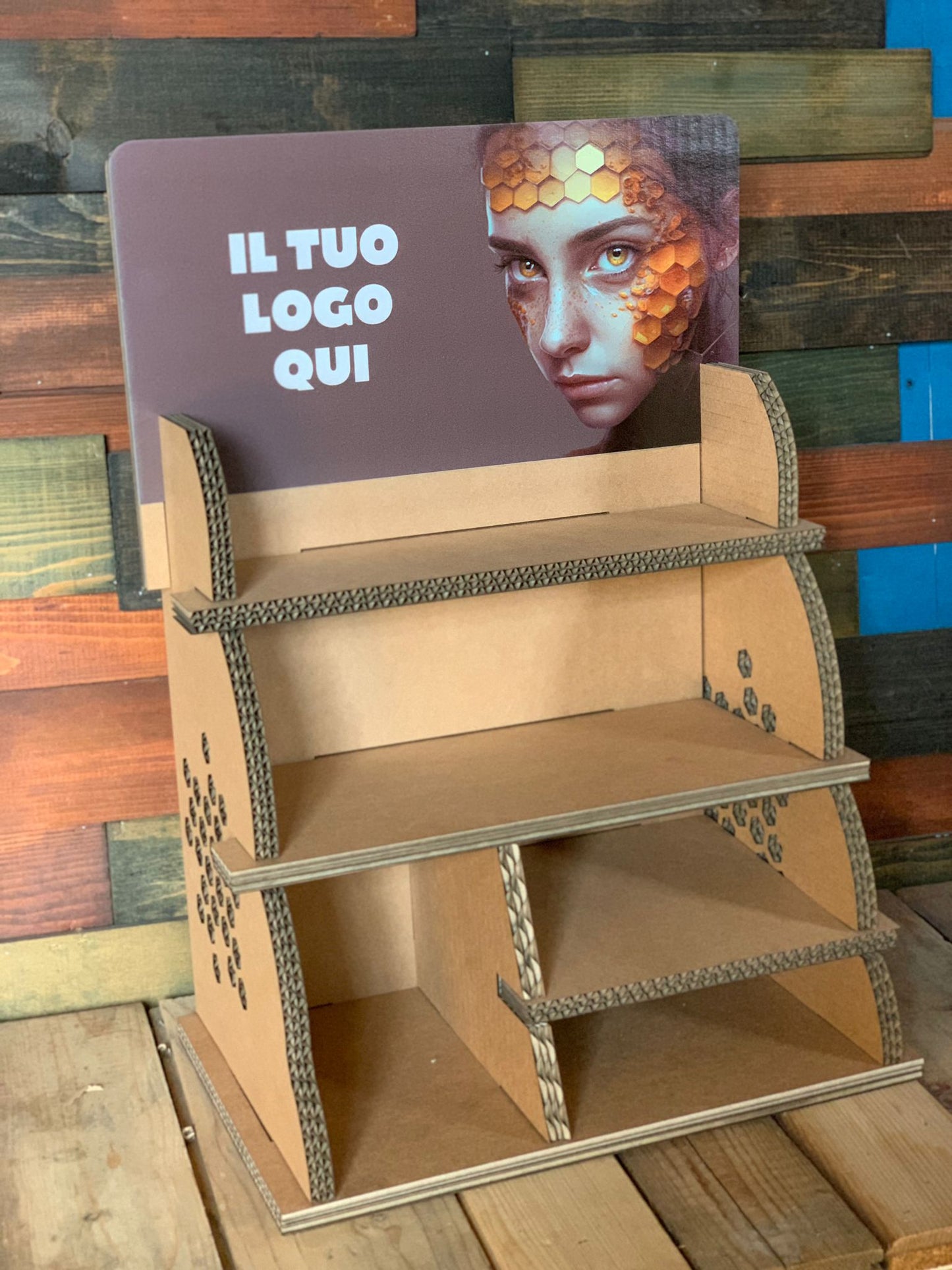 ElinorLab ™️ Espositore in cartone per barattoli standard