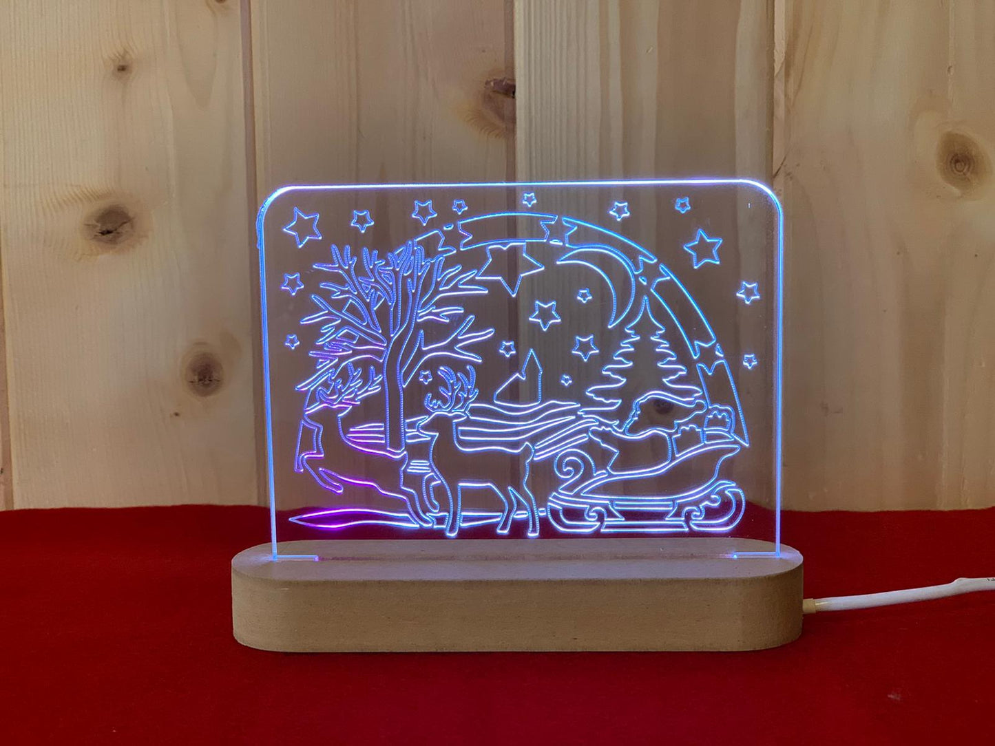 ElinorLab ™️ Lampada paesaggio di Natale con renna