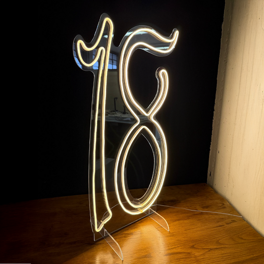 ElinorLab ™  18 Led 90  cm NUMERI UNITI luce calda