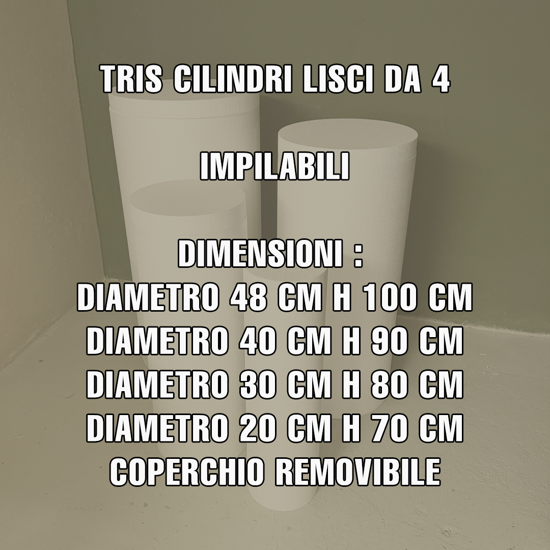 ElinorLab ™️ Cilindri lisci SET DA 4 PEZZI