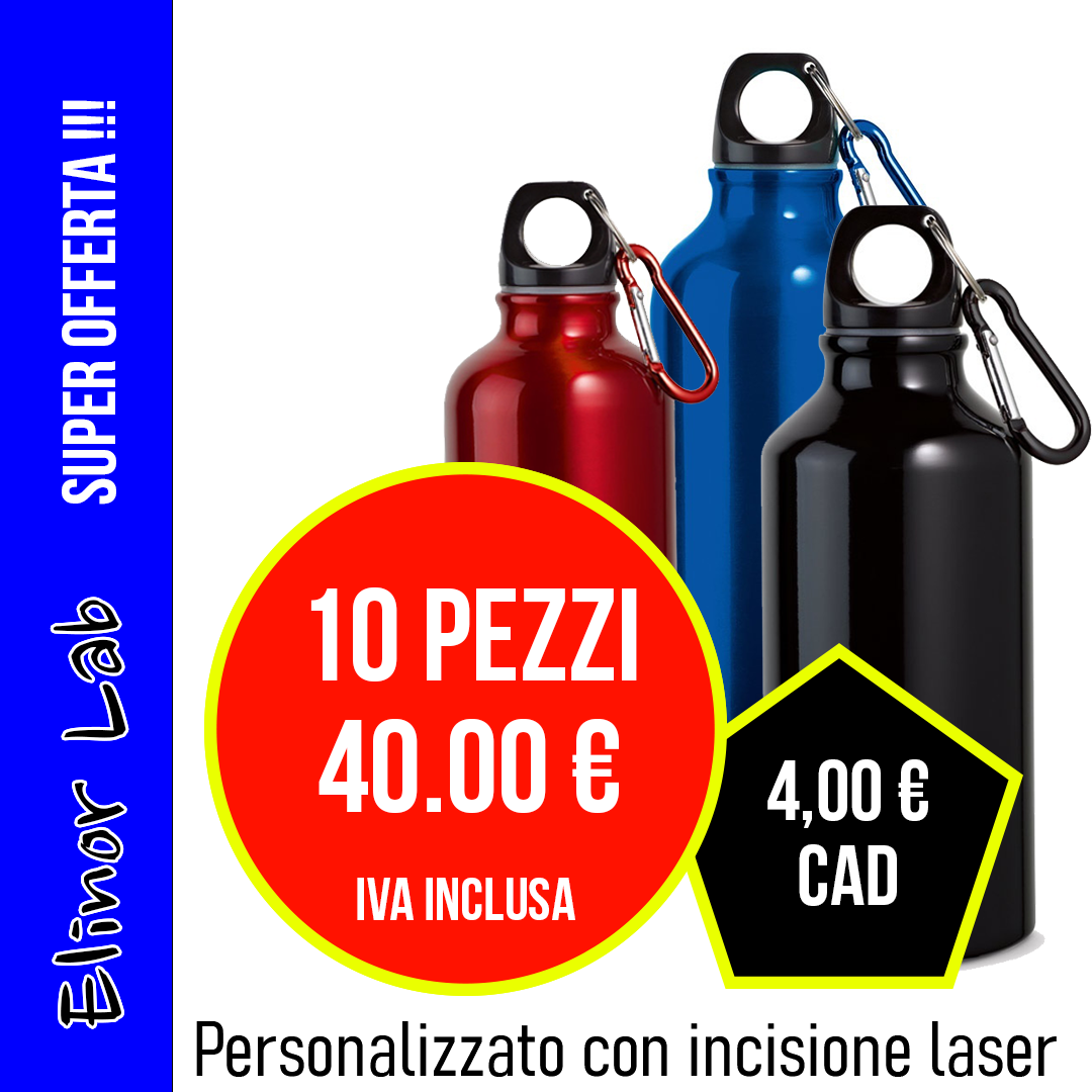 ElinorLab ™️ -Borracce in ALLUMINIO