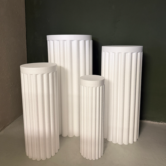 ElinorLab ™️ Cilindri Plissettati MODELLO 1 - da 4 pezzi