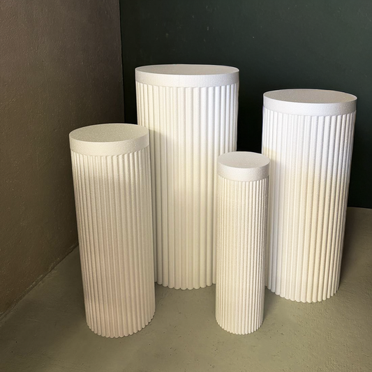 ElinorLab ™️ Cilindri Plissettati MODELLO 2 - da 4 pezzi