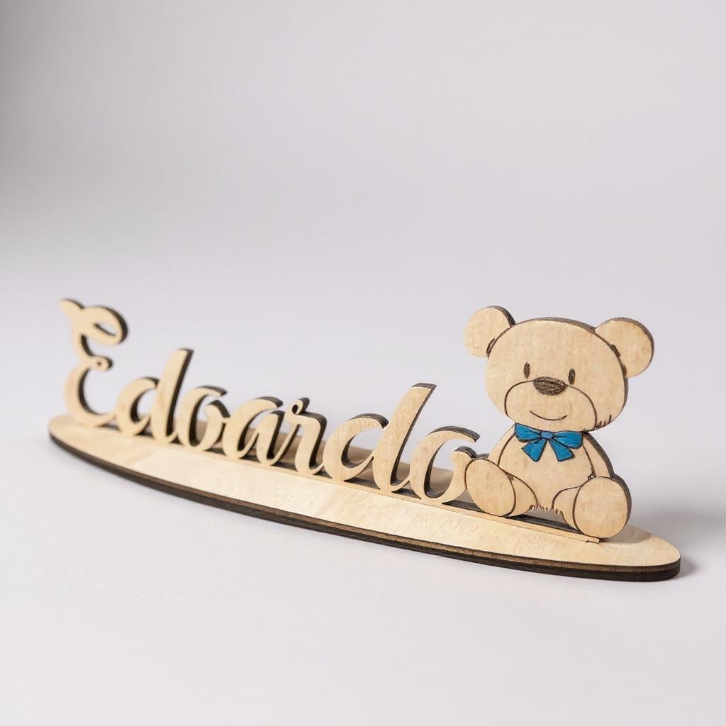 Elinorlab™ Scritte in legno con base ovale