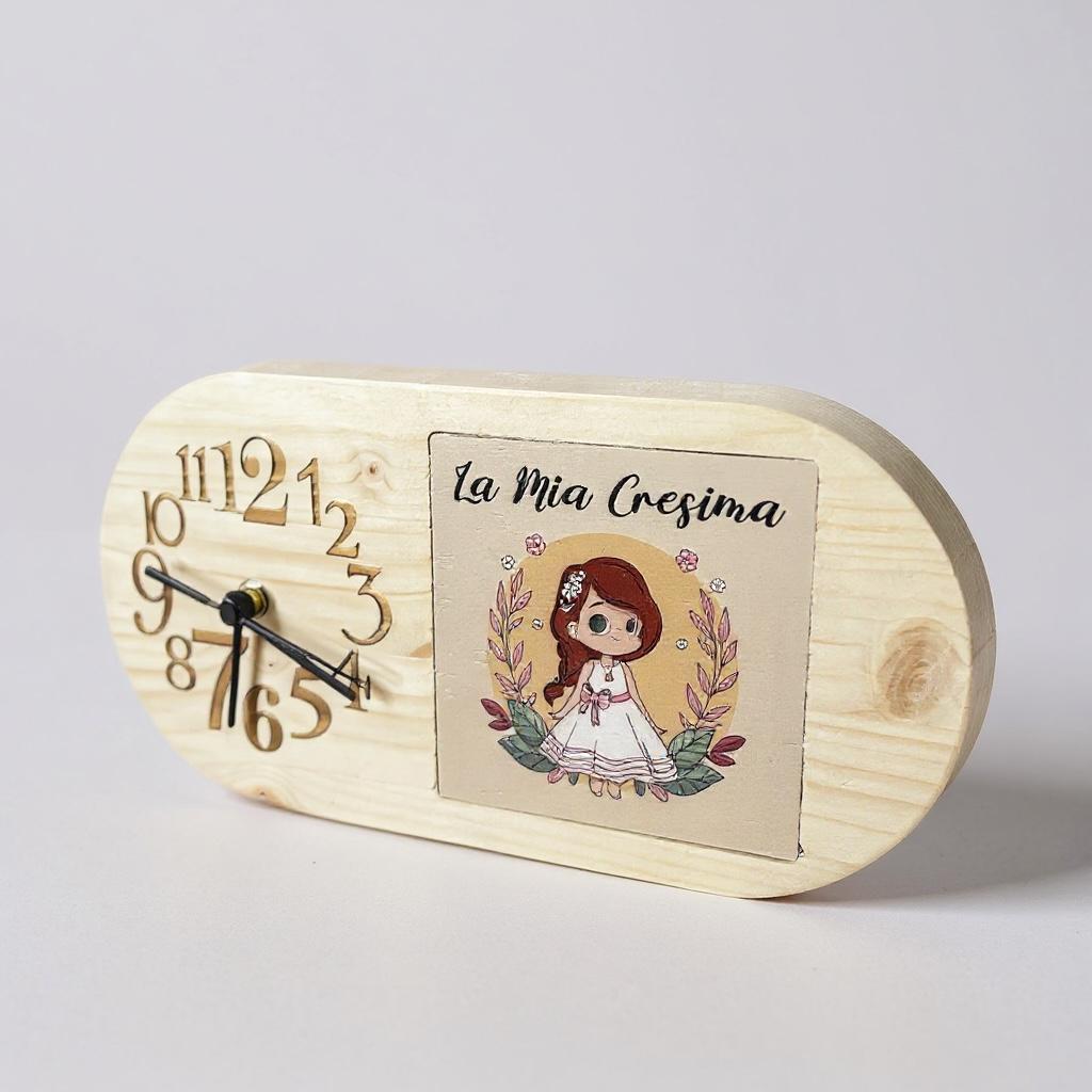 ElinorLab ™️ Orologio Bomboniera orologio in massello con foto e dedica