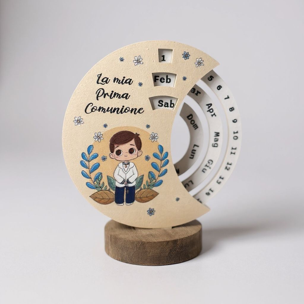ElinorLab ™️ Calendario perpetuo - bomboniera - Prima Comunione