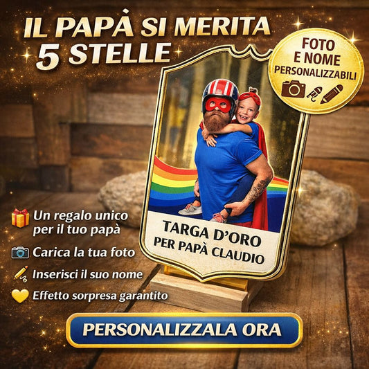 ElinorLab ™️ Targa d'oro del papà