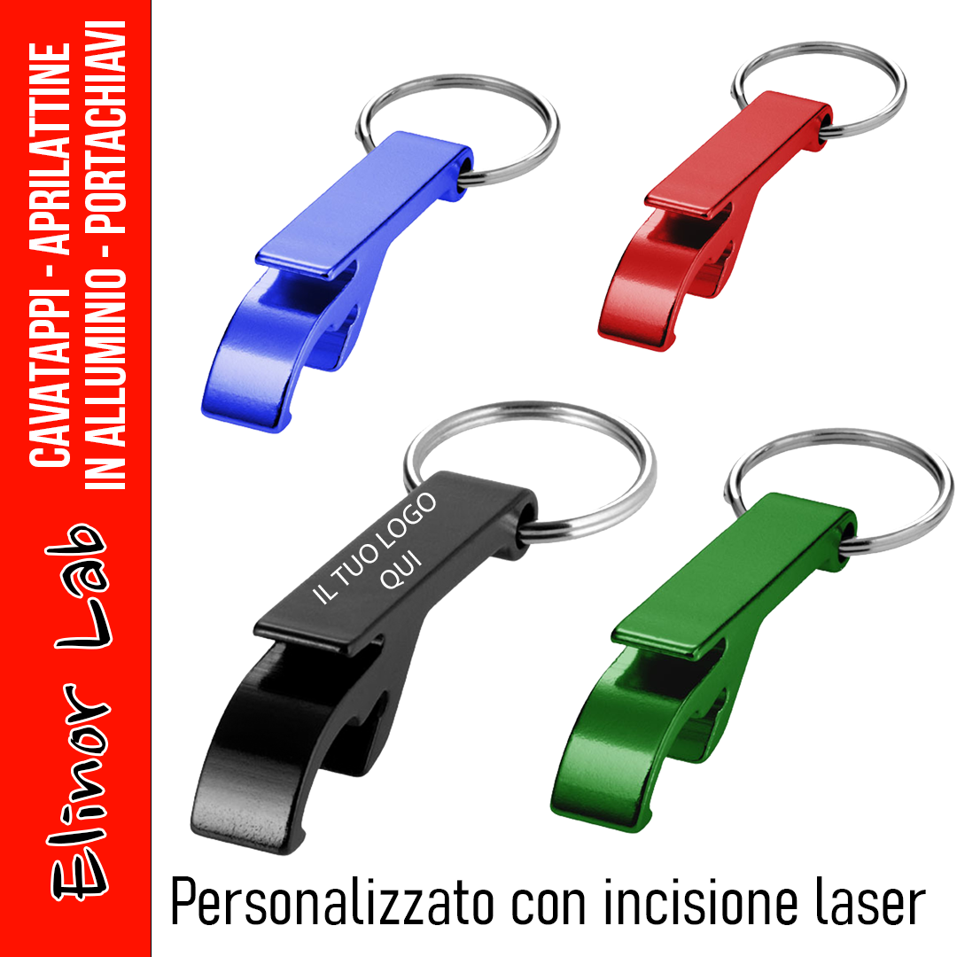 ElinorLab ™️ -Porta chiavi CAVATAPPI in alluminio