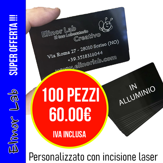 ElinorLab ™️ Biglietti da visita in Alluminio