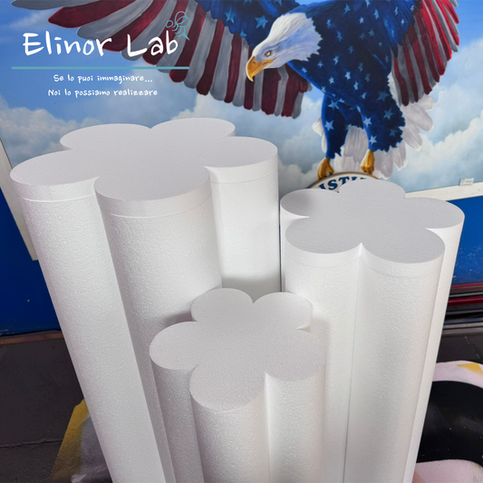 ElinorLab ™CILINDRI IN POLISTIROLO A FIORE