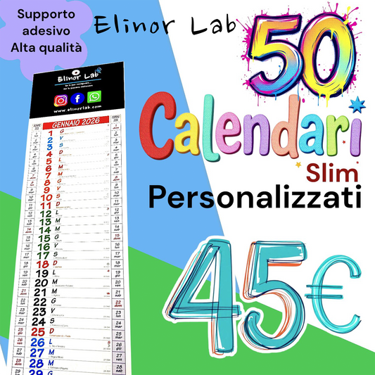 ElinorLab ™️ CALENDARI SLIM personalizzati