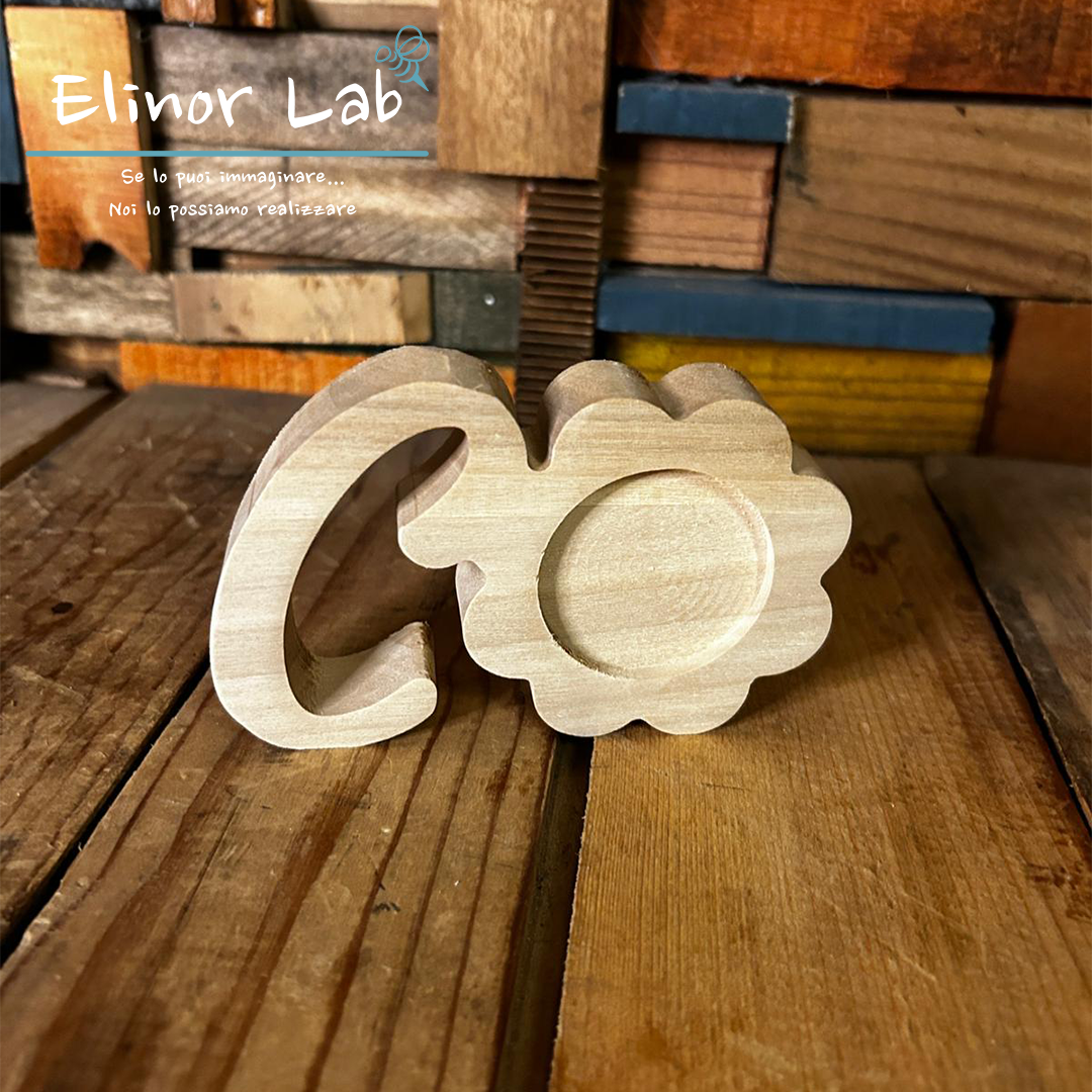 ElinorLab ™FIORE IN LEGNO MASSELLO