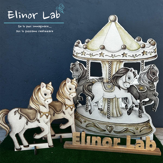 ElinorLab ™ALLESTIMENTO GIOSTRA CON CAVALLI