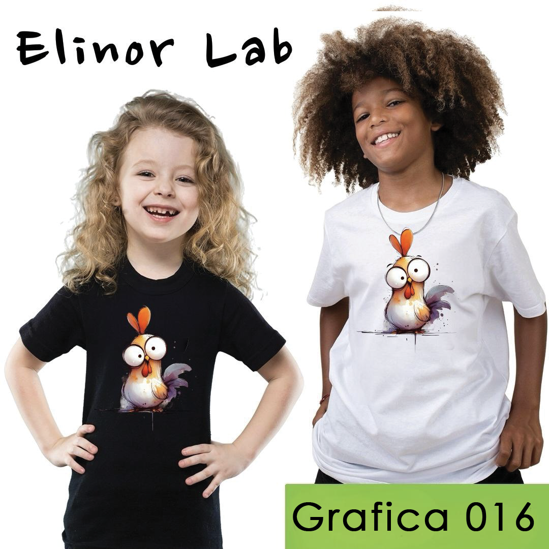 ElinorLab ™️ T-SHIRT - BIMBI - grafica a scelta
