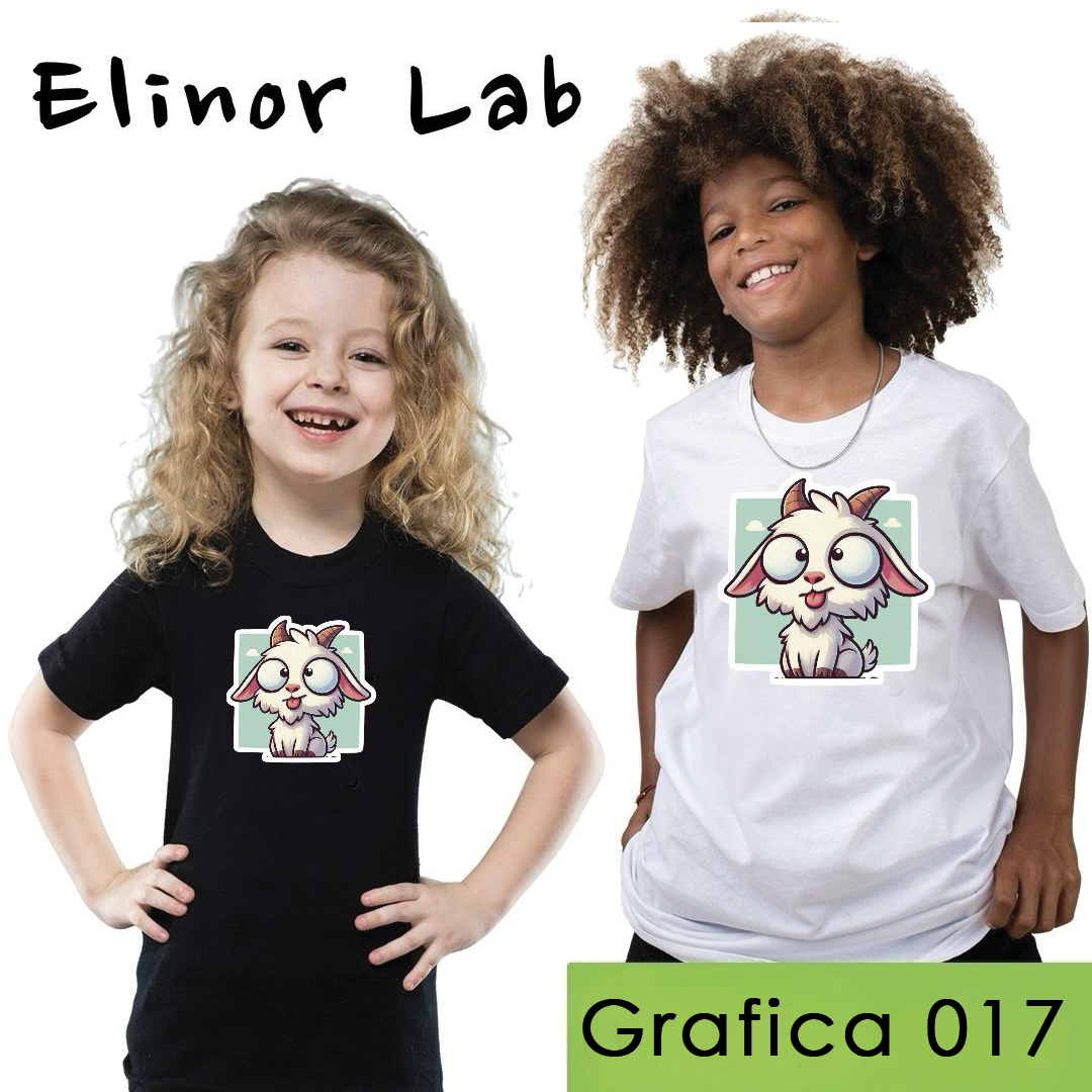 ElinorLab ™️ T-SHIRT - BIMBI - grafica a scelta