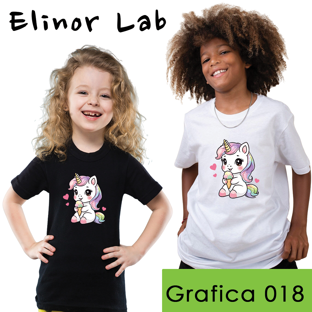 ElinorLab ™️ T-SHIRT - BIMBI - grafica a scelta