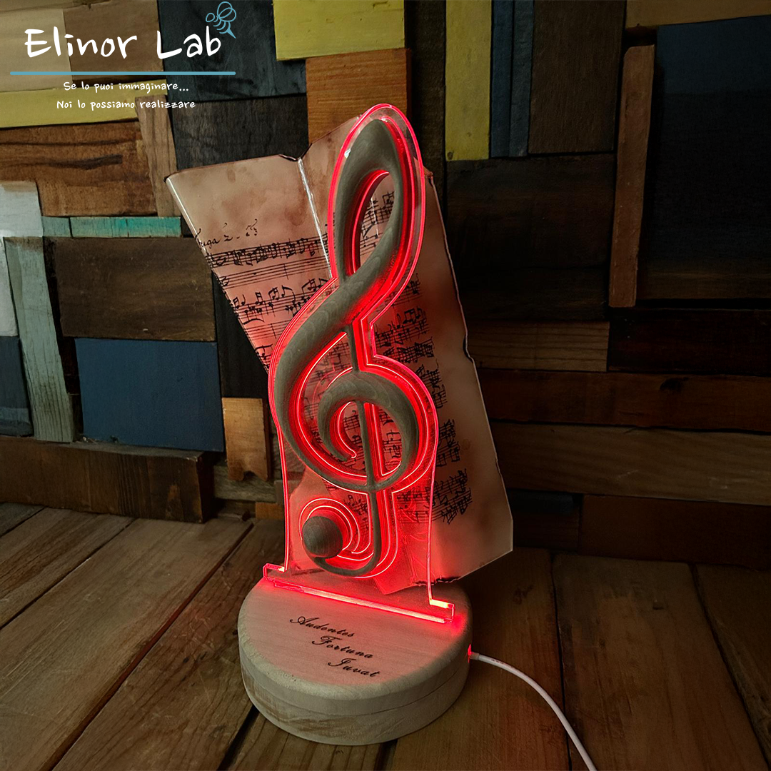 ElinorLab ™ LAMPADA CHIAVE DI VIOLINO