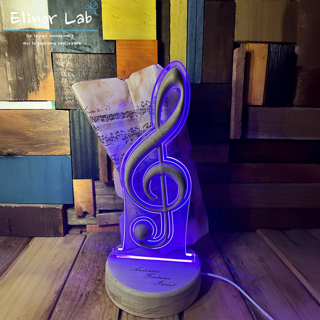 ElinorLab ™ LAMPADA CHIAVE DI VIOLINO