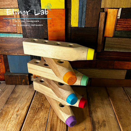 ElinorLab ™MATITONE IN LEGNO MASSELLO