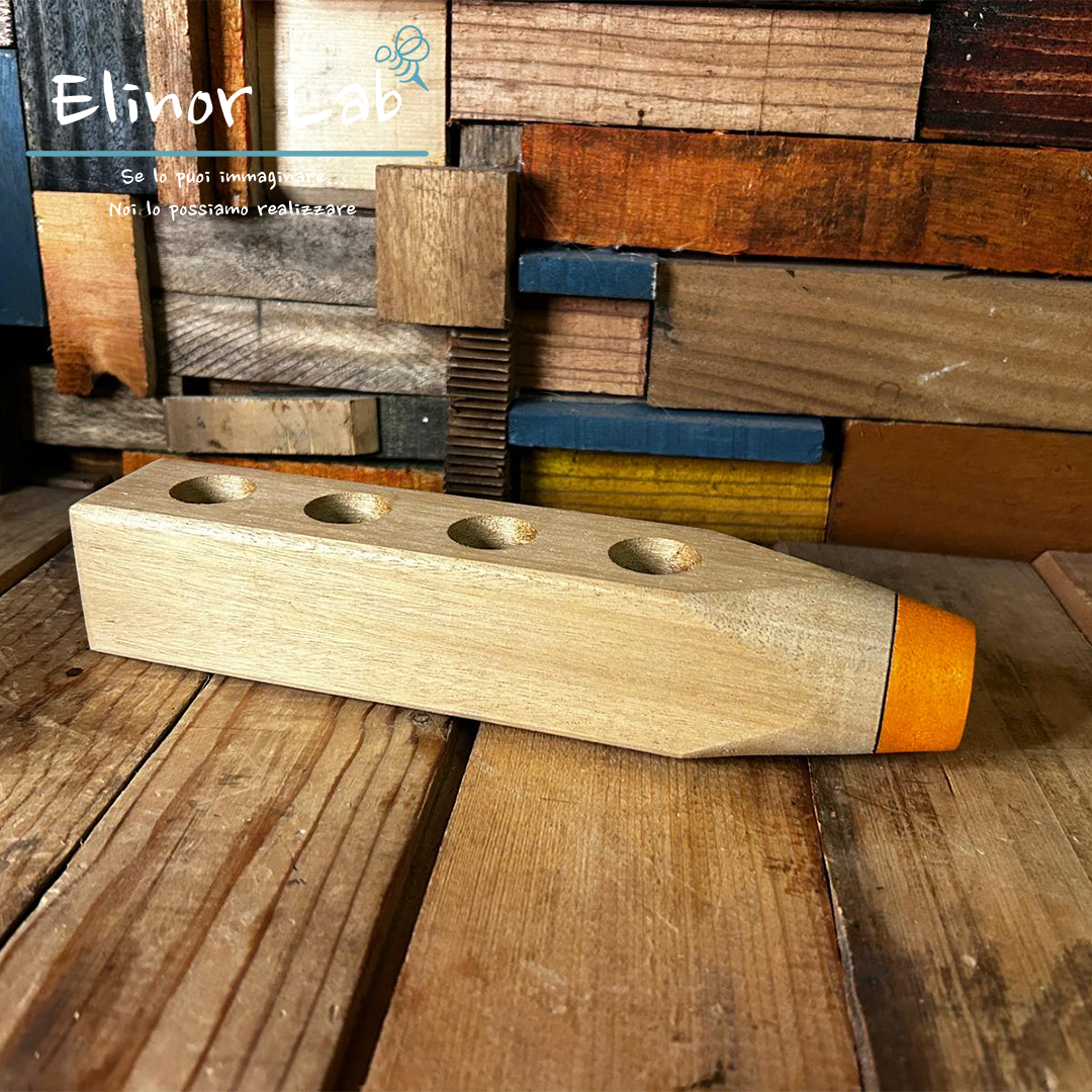 ElinorLab ™MATITONE IN LEGNO MASSELLO