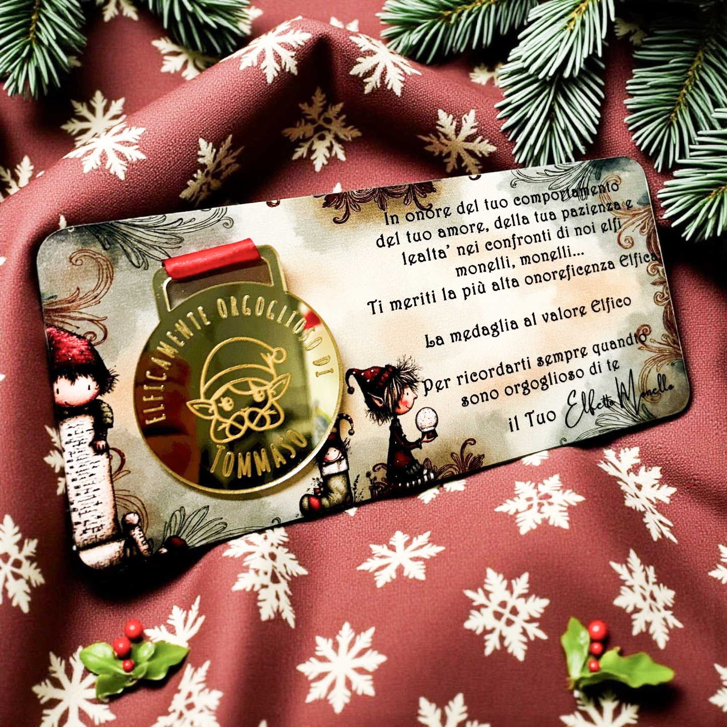 ElinorLab ™️Medaglia ELFICA - per bimbi non monelli