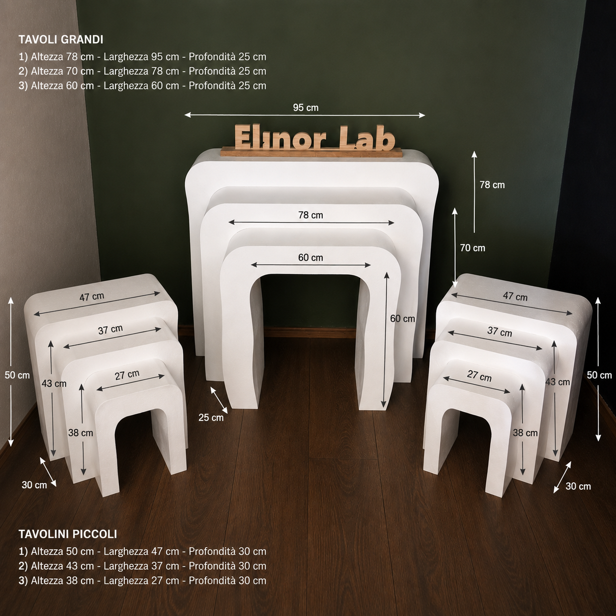 ElinorLab ™️ Set 9 tavolini