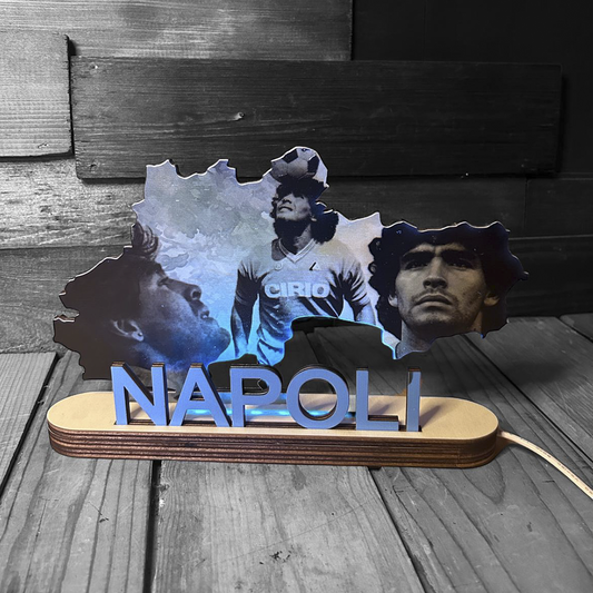 ElinorLab ™️ Lampada citta di Napoli - dedicata all'idolo Maradona