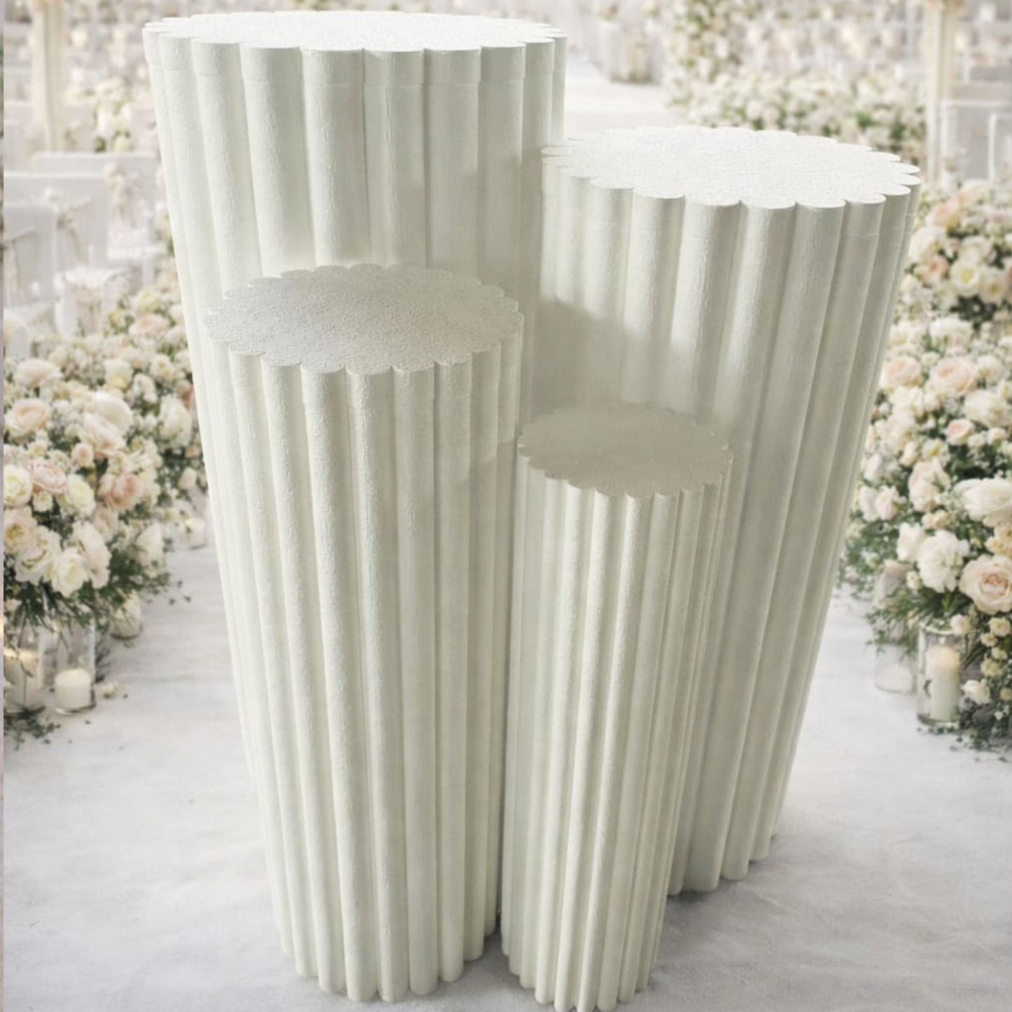 ElinorLab ™CILINDRI PLISSETTATI SET DA 4 CILINDRI