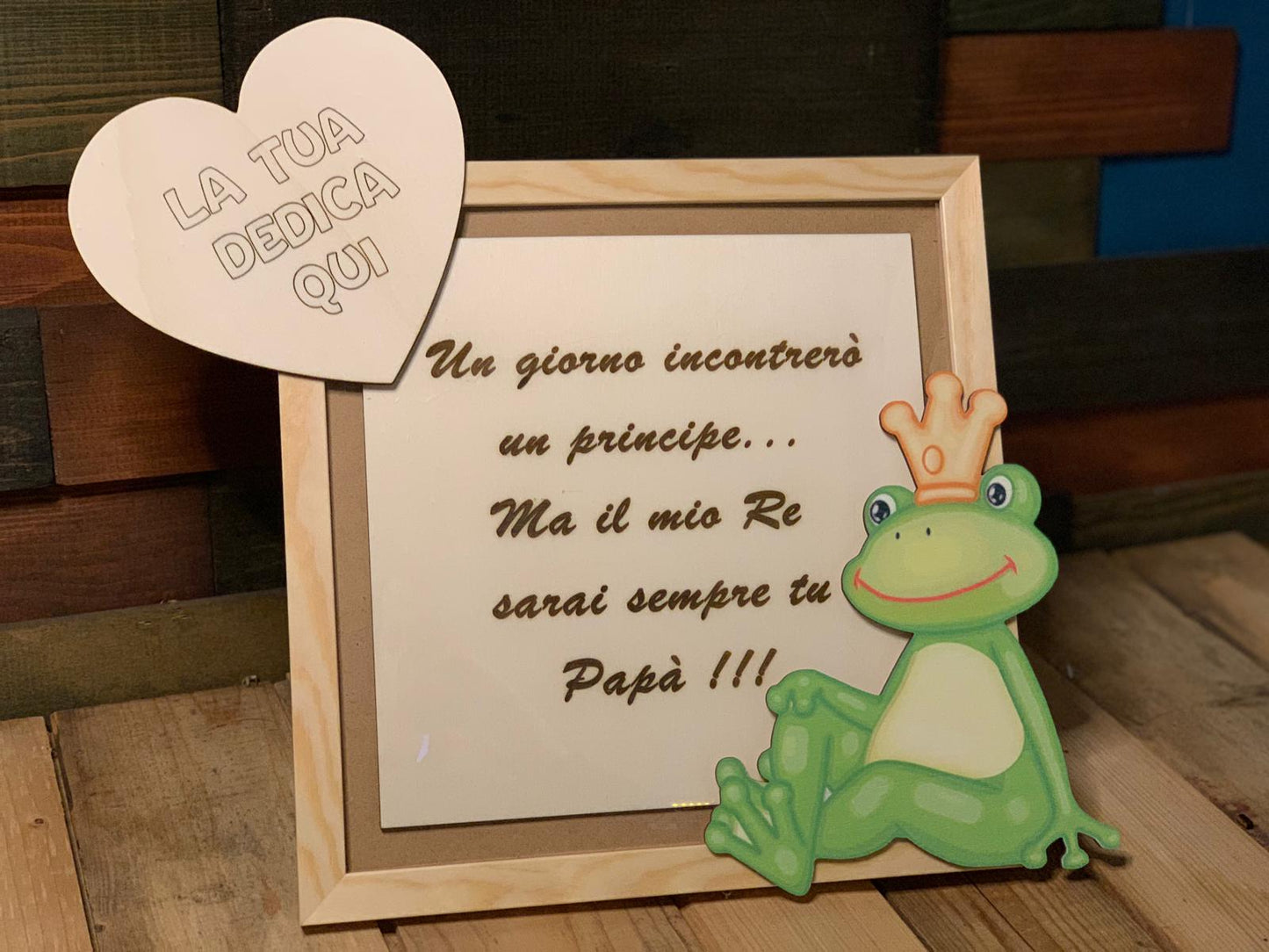 ElinorLab ™️ Messaggi in foto Dedica Principe ranocchio al Papà