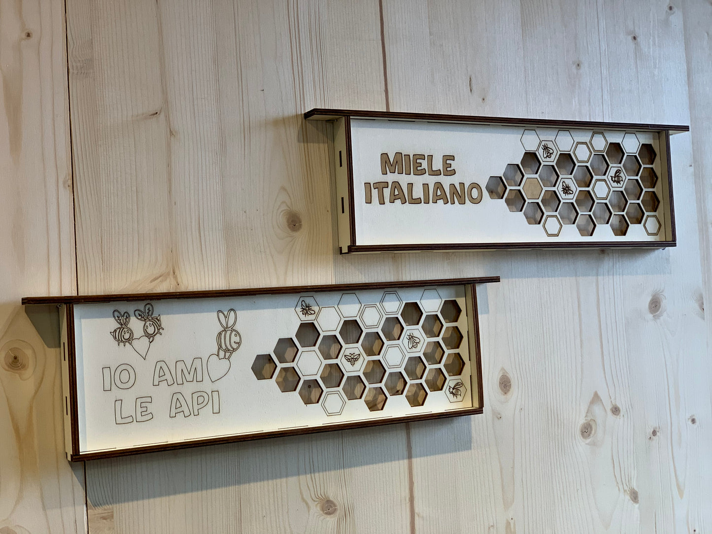 Elinorlab™ Insegna "io amo le api" - "Miele Italiano"
